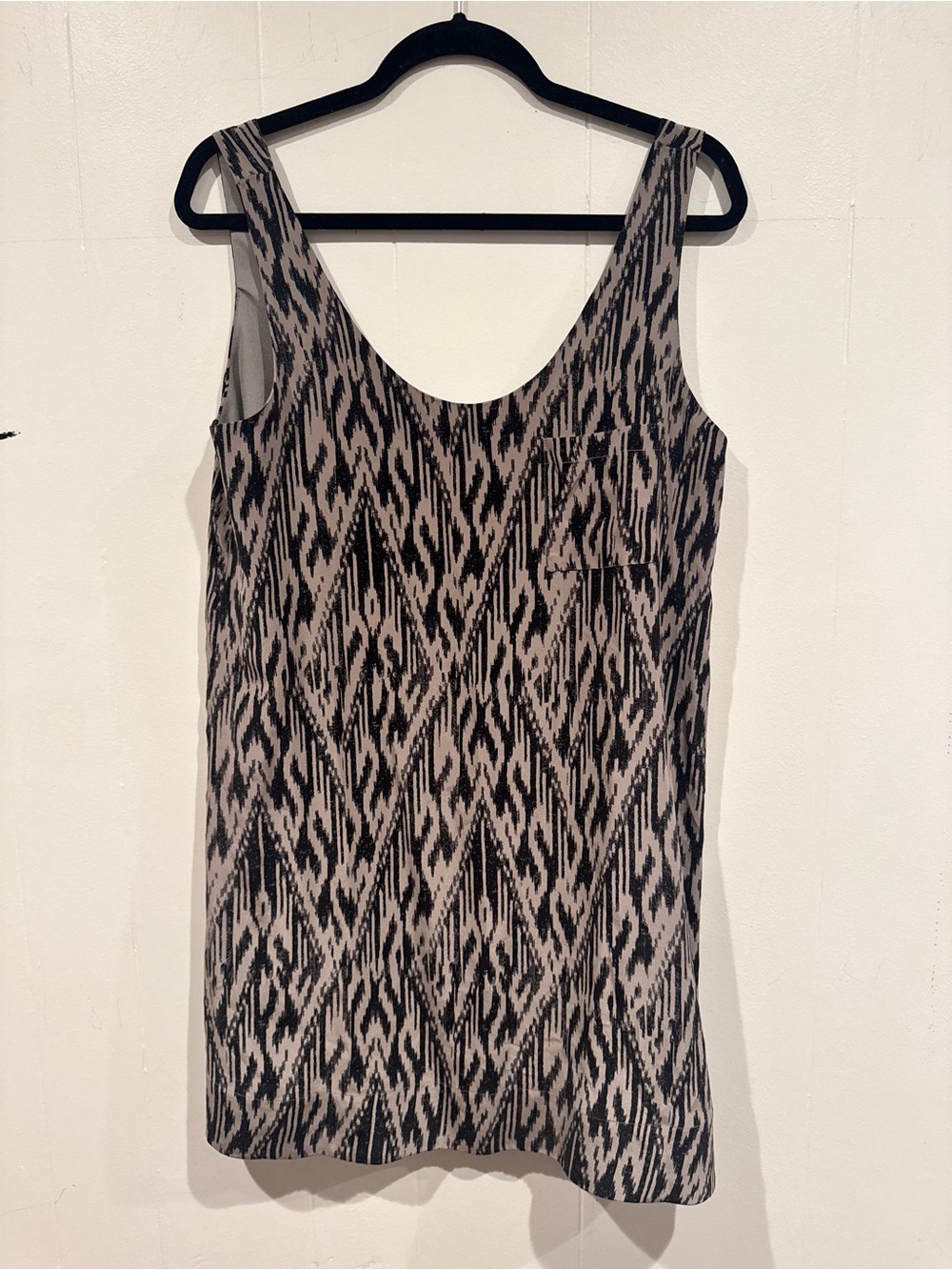 Joie 100% silk tunic shift Ikat Print Tank Dress. Size S but could fit M